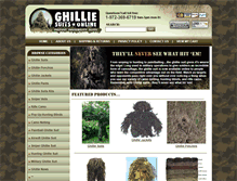 Tablet Screenshot of ghilliesuitsonline.com